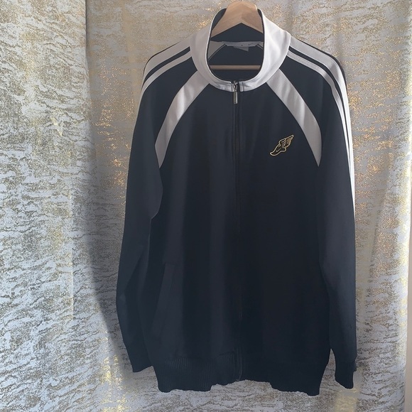 Nike athletic black/white mens warm-up/running jacket size M - Picture 3 of 16